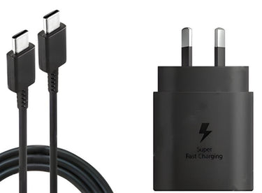 Samsung USB-C 25W AC Charger - Black (Includes USB-C Cable)